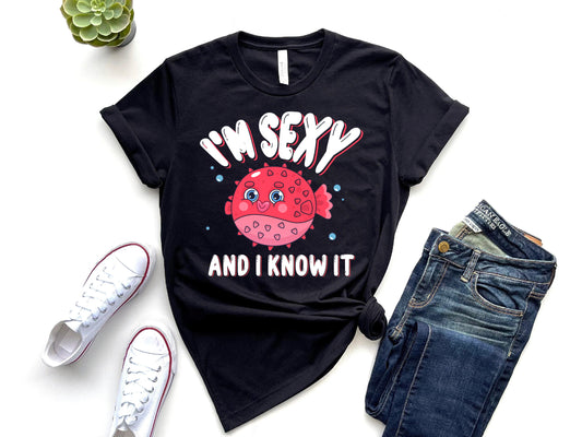 T-Shirt Damen (I`m sexy and I know it)